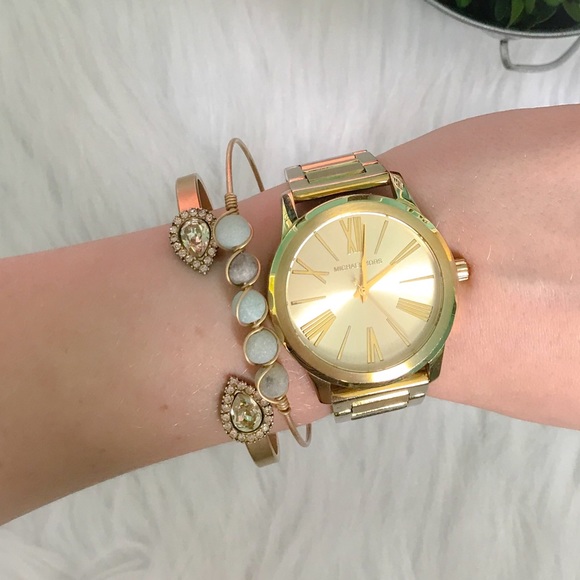 NWT Boutique Natural Stone and Wire Bracelet - Picture 2 of 3